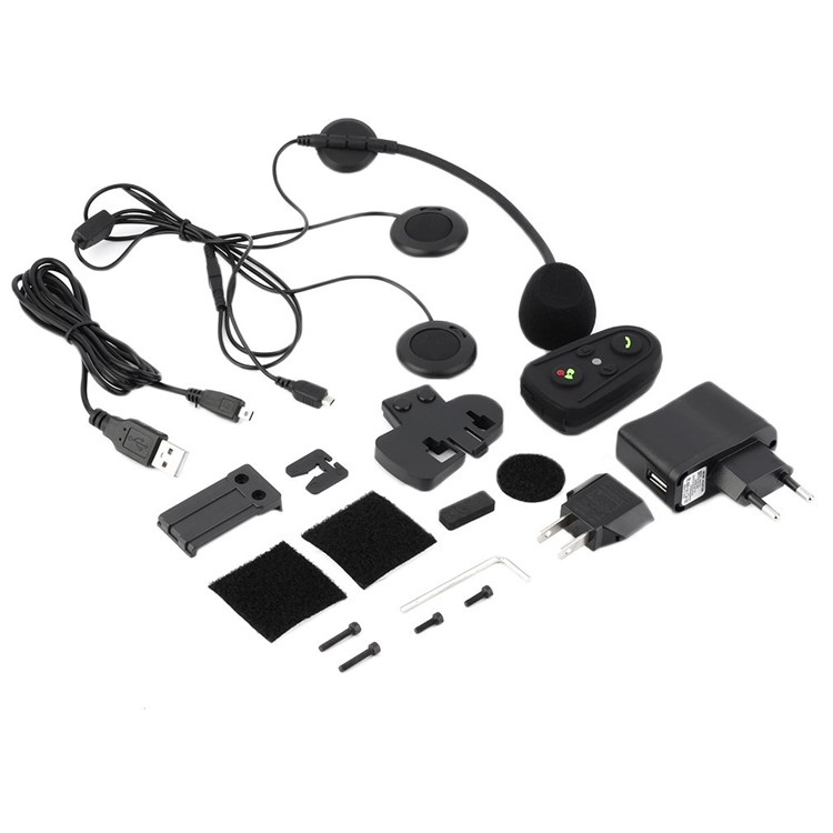 

M508 ABS Plastic Bluetooth Motorcycle Motorbike Helmet Headset Music Call Headphone - EU/US Plug