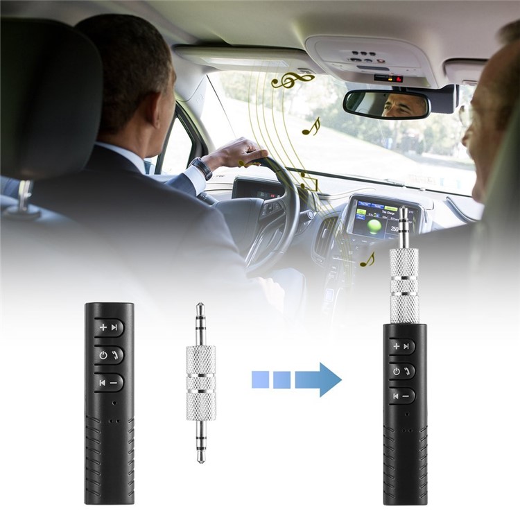 

Clip Style 3.5mm Bluetooth 4.1 Receiver Headset Adapter Audio Transmitter - Black