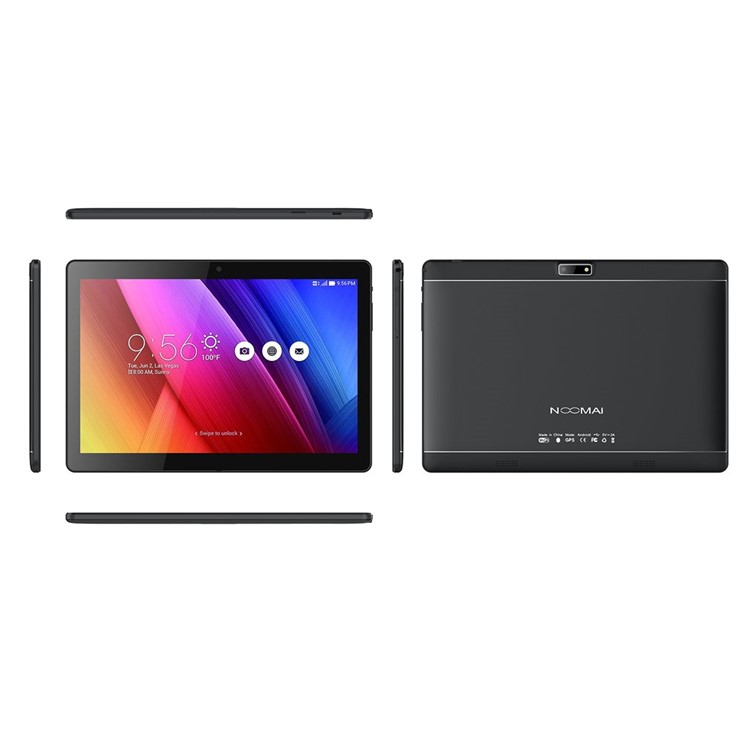 

NOOMAI 10.1 inch 3G 2MP+5MP Camera 5000mAh Tablet Bluetooth 4.0 - EU Plug / Black