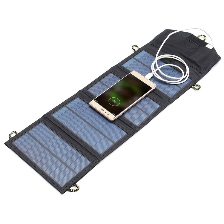 

5V 7W Folding Solar Power Panel USB Travel Camping Portable Battery Charger