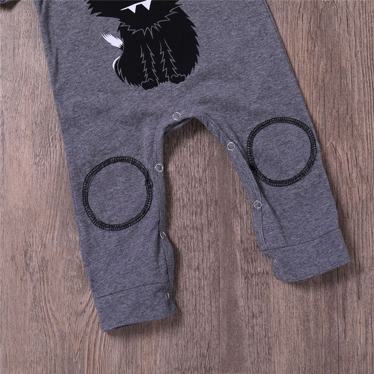 Gekauft Baby Kleidung Jungen Mädchen Strampler Body Katze Gedruckt Langarm O Neck Strampler