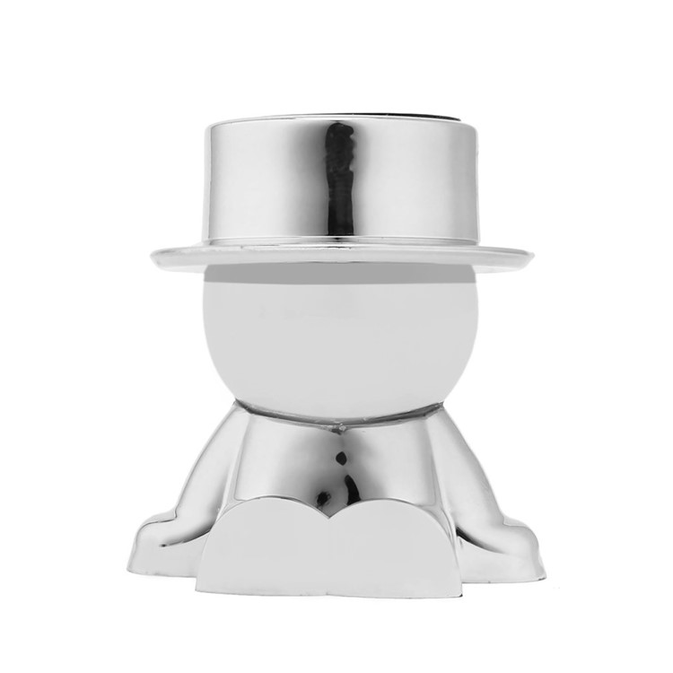

Style A / Silver - Mini Rotatable Magnet Phone Holder Gentleman Villain Hat Magnetic Phone Holder