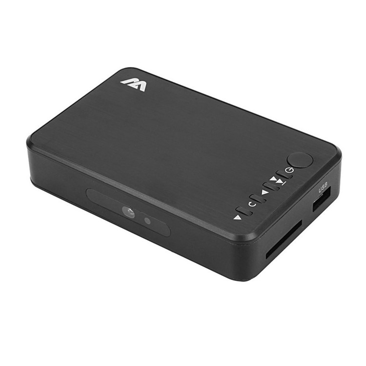 

H7 Mini Full HD 1080P 3 Outputs HDMI VGA AV USB Card Multimedia Player - US Plug