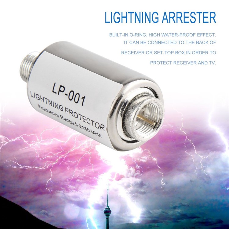 

5-2150MHz Lightning Arrester Low Insertion Loss Surge Protecting Device