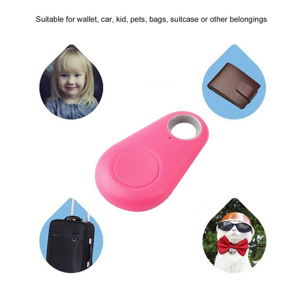 Bluetooth 4.0 Pet Tracker Em Dois Sentidos Anti-lost Key Finder - Rosa-12