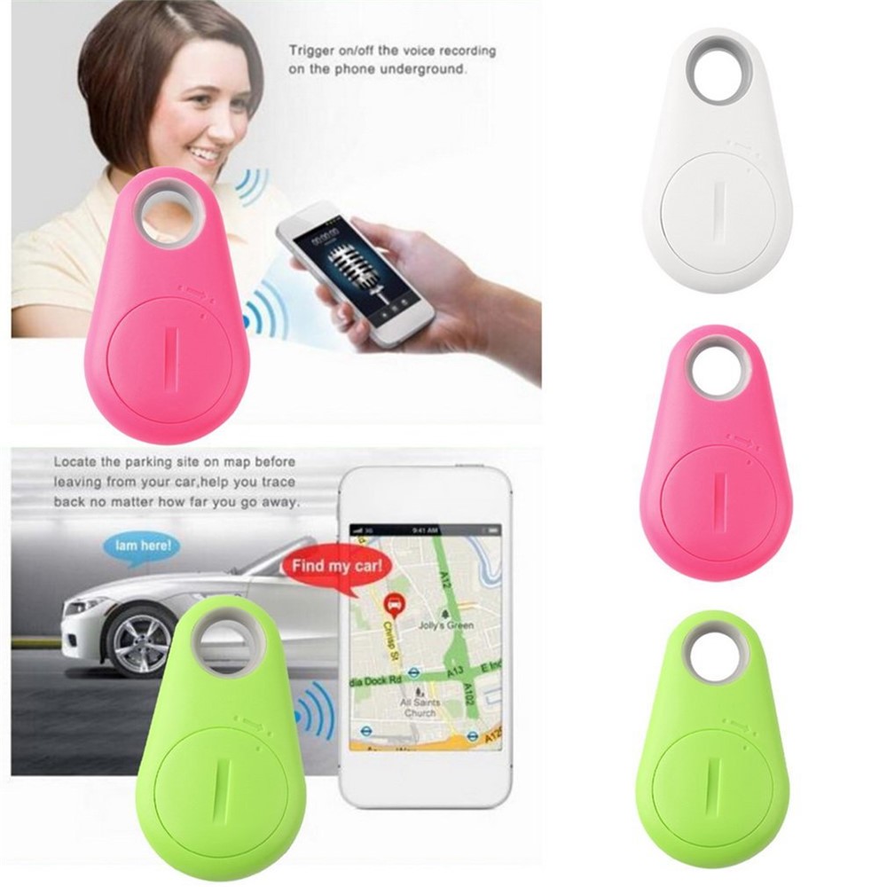 Bluetooth 4.0 Pet Tracker Em Dois Sentidos Anti-lost Key Finder - Rosa-3