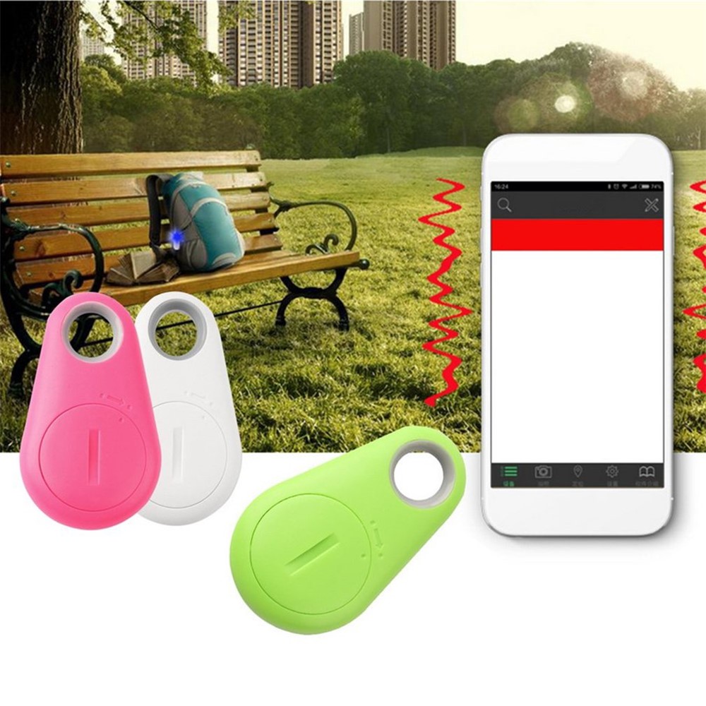 Bluetooth 4.0 Pet Tracker Em Dois Sentidos Anti-lost Key Finder - Rosa-4