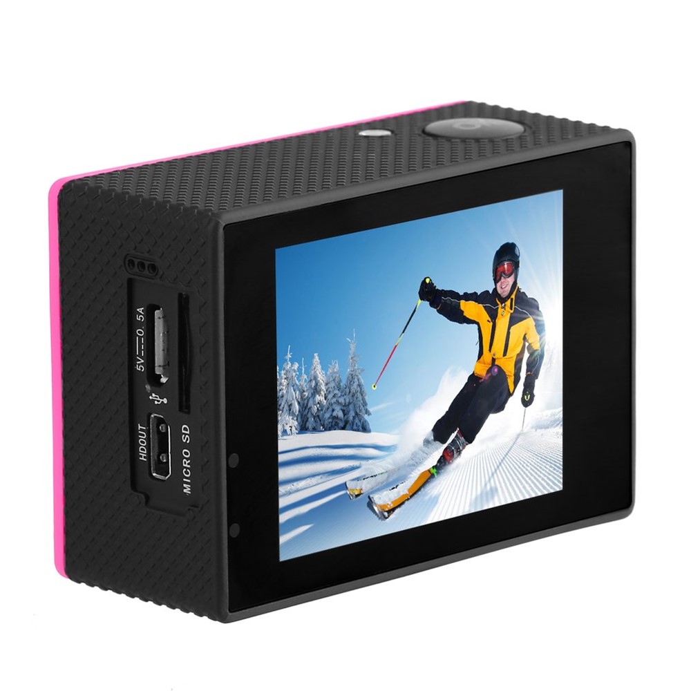 SJ60 2,0 Polegadas LCD à Prova D'água 4K Wifi HD 1080p Câmera de Câmera Esportiva - Rosa