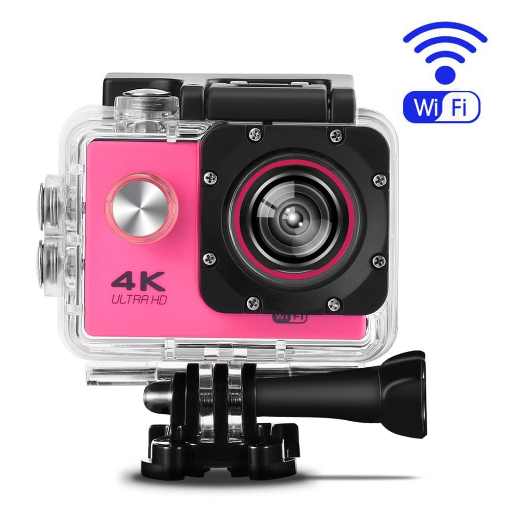 SJ60 2,0 Polegadas LCD à Prova D'água 4K Wifi HD 1080p Câmera de Câmera Esportiva - Rosa