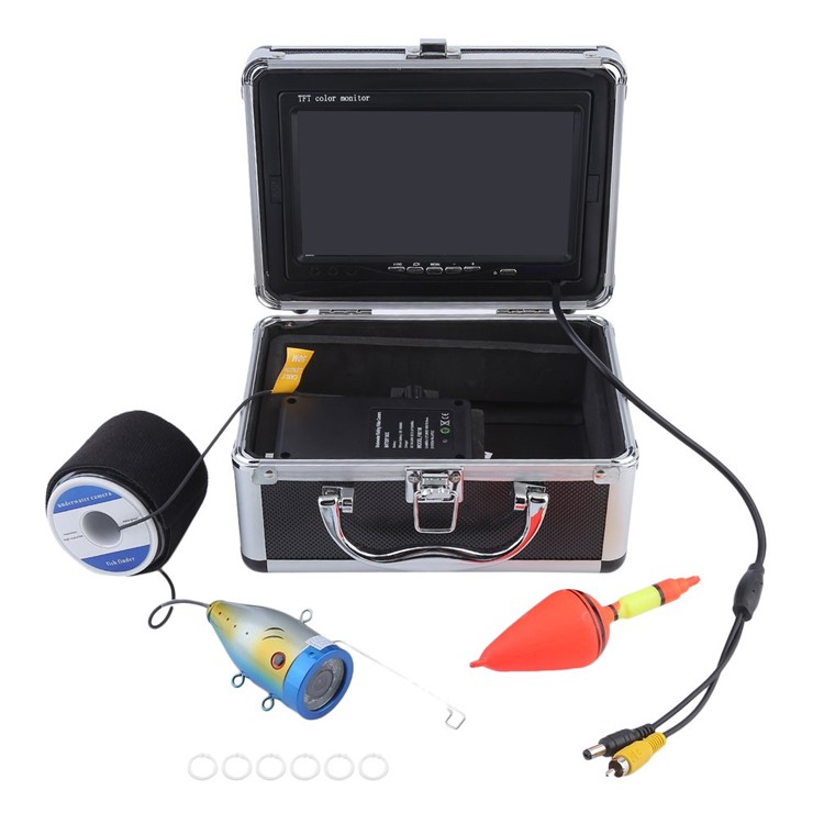

1000TVL 7-inch Underwater Fishing Camera Kit Lake Under Water Video Fish Finder - 15m
