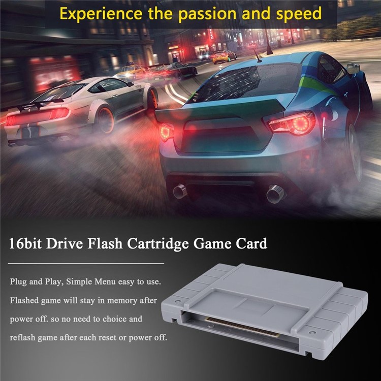 

16 Bit Drive Flash Cartridge Video Console Game Card for SUPER MARIO WORLD