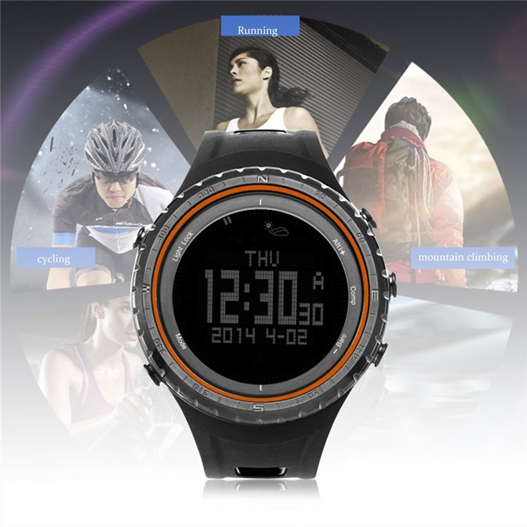 

SUNROAD FR801B Multi-function Waterproof Backlit Weather Sports Smart Watch for Men Woman - Orange
