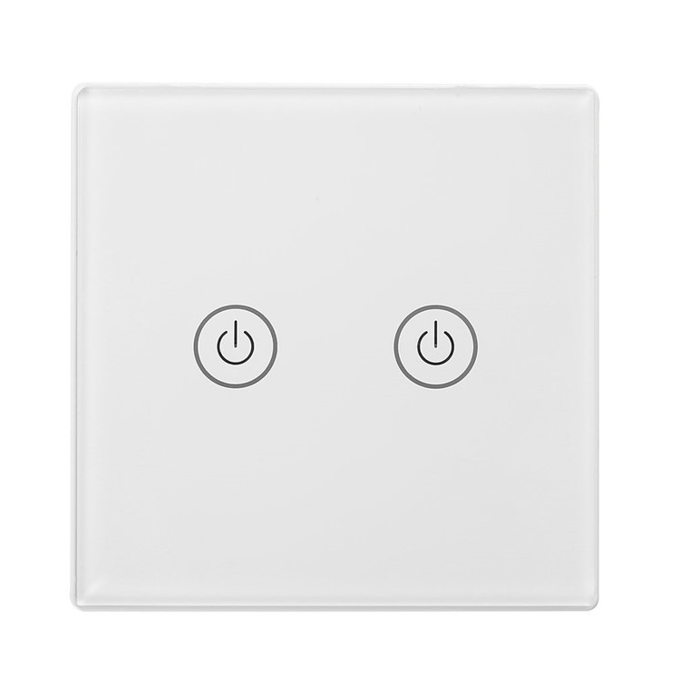 

SAFUL TS-W433 Remote Control Switch Wireless Wall Light Touch Switch for Smart Home - 2 Gang
