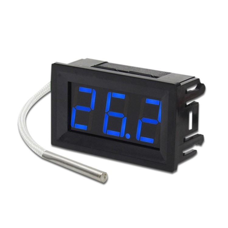 

Digital Thermocouple Meter LED Display K-Type Industrial -30~800? Gauge - Blue Display Color