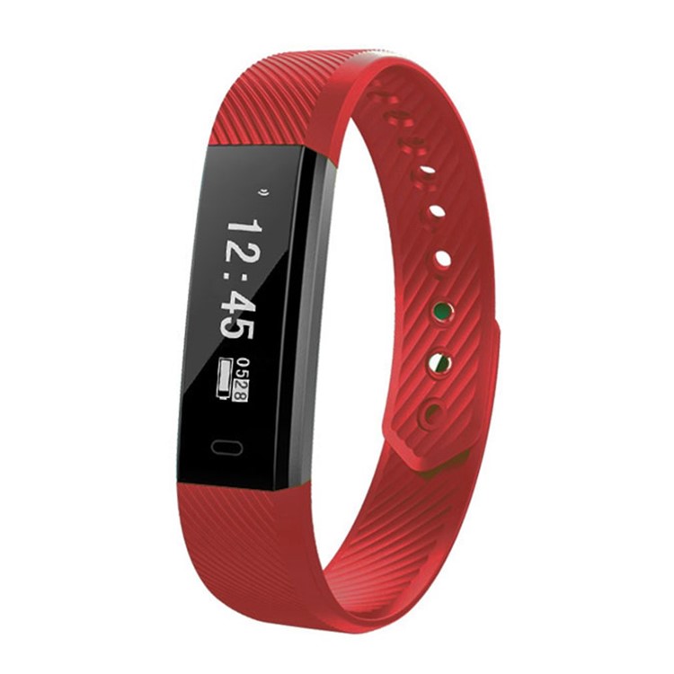 

YL015 Smartband Heart Rate Monitor Fitness Tracker Pedometer Waterproof Watch - Red