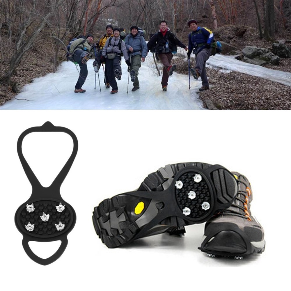 Ice Snow Ghat Без Скольжения Пешеходной Прогулкой Шиповники Ботинки Сапоги Grippers с Crampon Для Пеших Прогулок на Свежем Воздухе Спорт