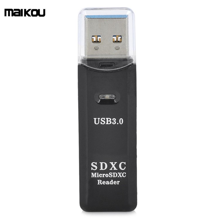 

MAIKOU USB 3.0 5Gbps Super Speed Card Reader with 2 Slots - Black