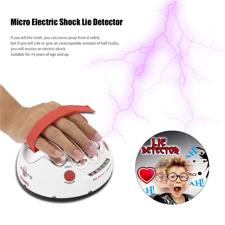 Polygraph Shocking Liar Detector Micro Electric Shock Lie Detector Truth Game Toy-9