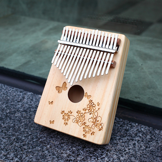 17 Key Wooden Kalimba Thumb Piano Finger Percussion Instrument with