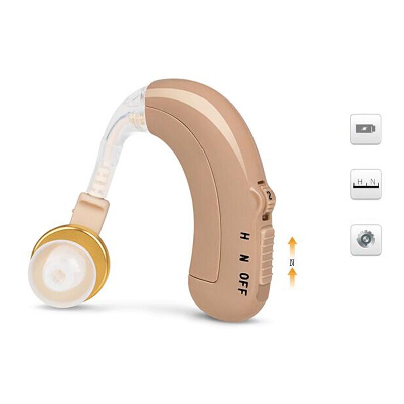 AXON C109 Mini Rechargeable BTE Hearing Aid Voice Amplifier Volume