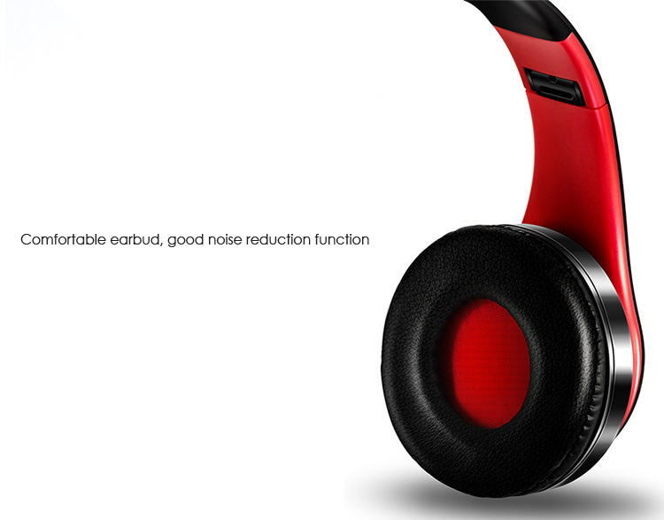 Foldable HIFI Stereo Portable Comfortable Bluetooth 4.0 Wireless Stereo Headset - Black / Rose