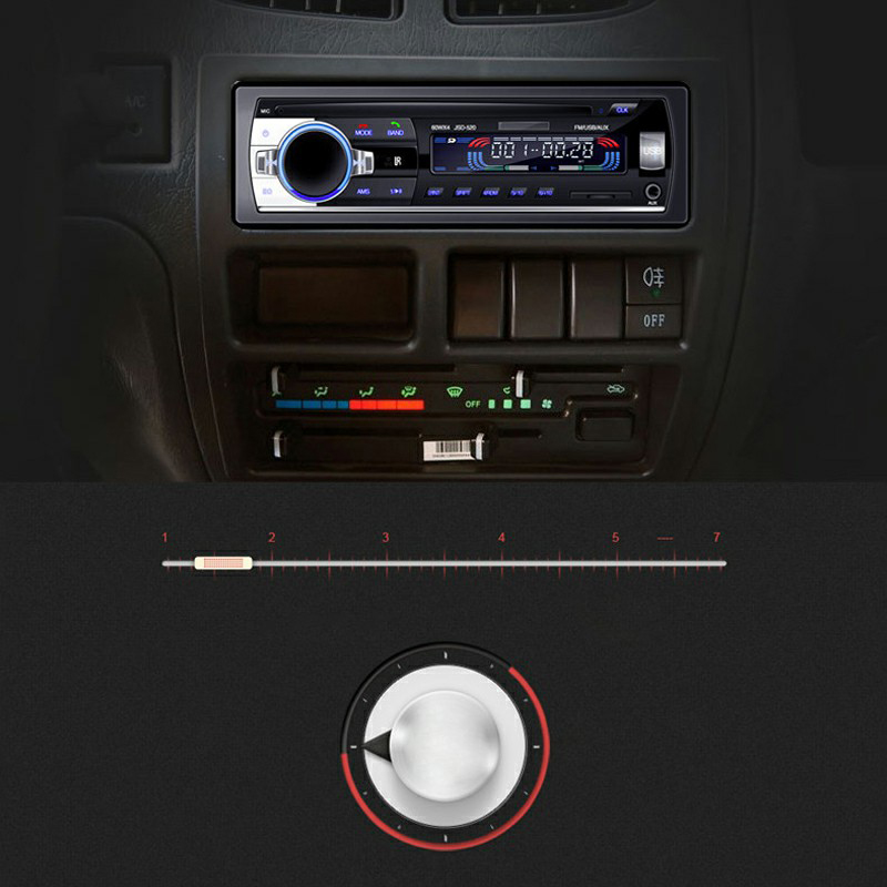 JSD520 Bluetooth Car Radio Stereo HeadUnit Player In-dash Mp3/usb/sd/fm/iphone Non CD