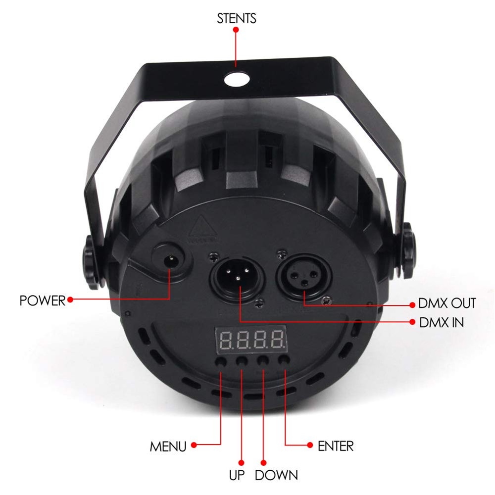 12W 78 LED Luzes Par - Plugue Nos Eua