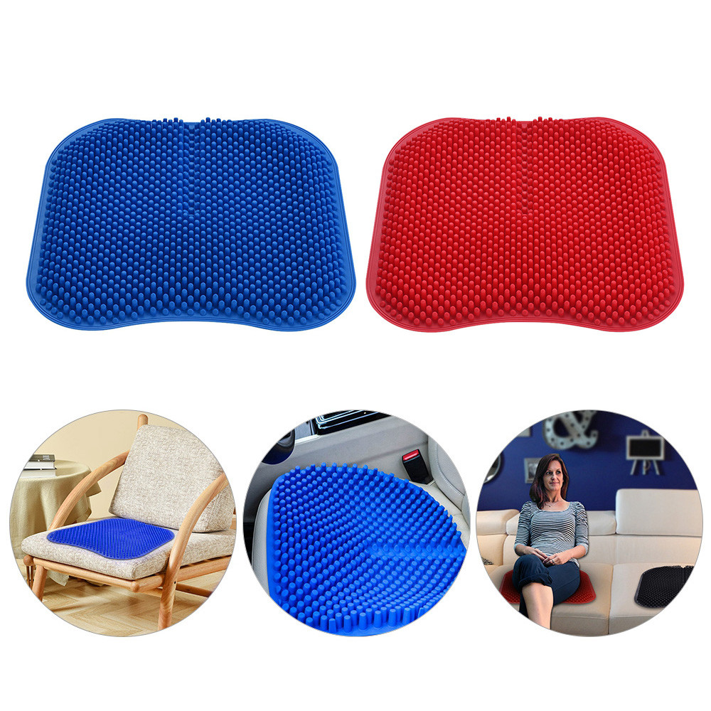 Respirant Cool Cool Silicone Coussin Coussin Massage Chaise Non Sofa Canapé Tapis De Siège - Bleu