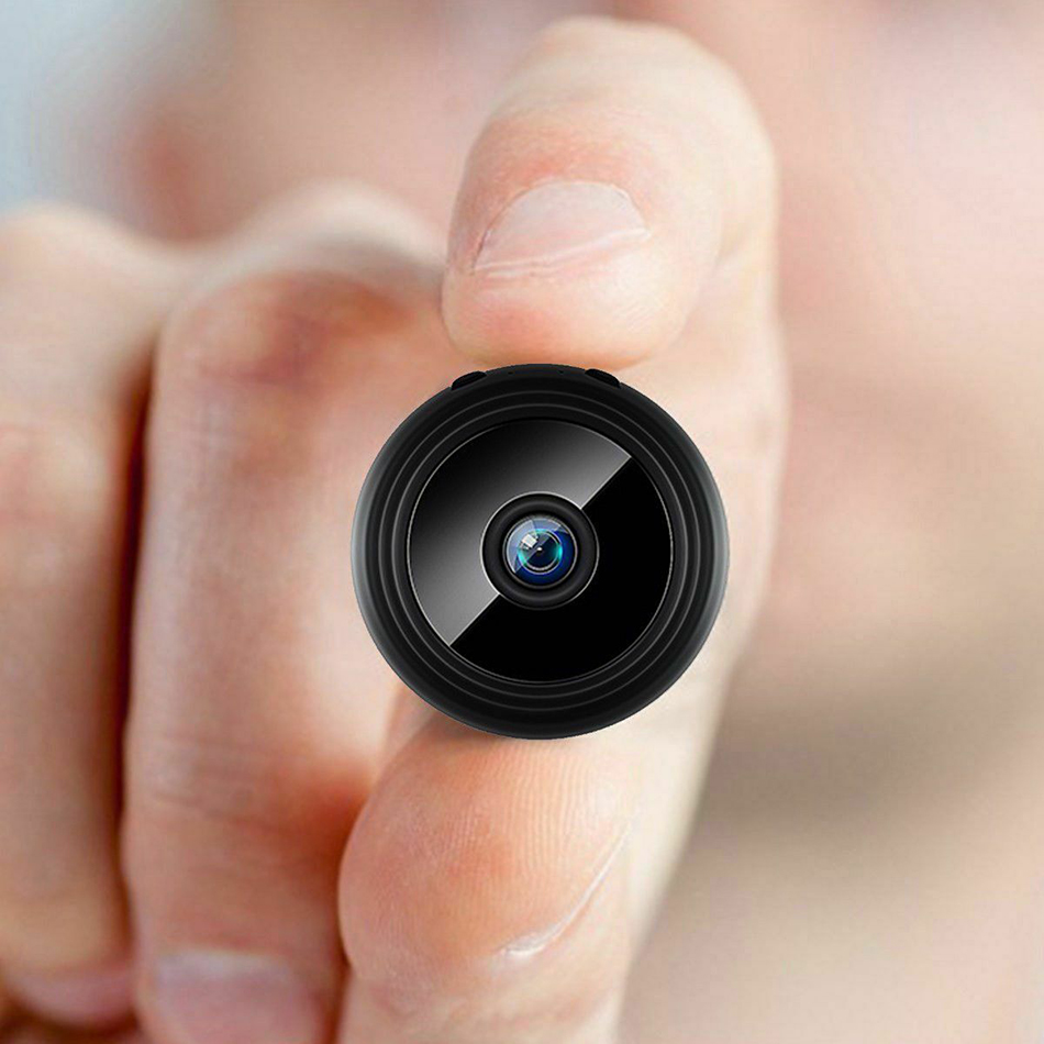 Mini Câmera IP Câmera Sem Fio wi -fi Securificação Doméstica Cam - Preto