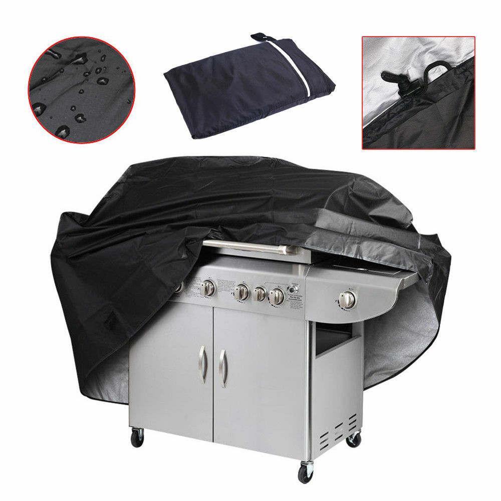 Wasserdichte Grillabdeckung im Freien Staubdicht 210d Oxford Stoffgrill Grill - Größe Xl: 170x117x60cm