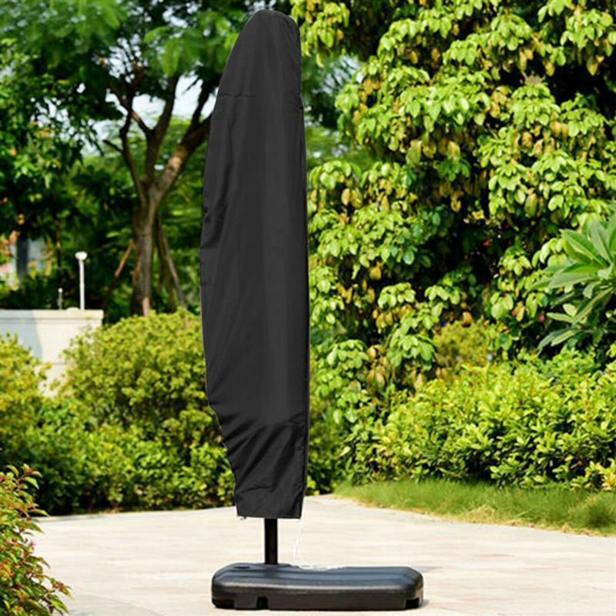 Parasol Araproping en Cantilever Patio Shield Couvercle Pour Parapluie Droit - Stand Rond / 205 cm (57x48x25)