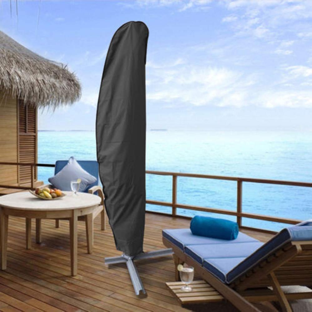 Parasol Rainproof Aurove Patio Shield Shield Cover Per Ombrello Dritto - Stanno a Quattro Righe / 265 cm (50x70x40)