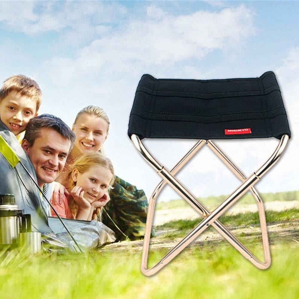 Portable Portable Extérieur Pêche Pliante Camping Barbecue Randonnée Train De Pique-nique Chaise De Places Assises - Taille M / Argent