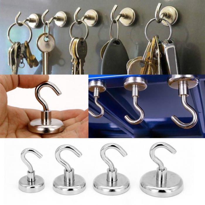 5pcs Magnetic Hakenhalter Heavy Duty Hanger Hanging Pothook - RPM-E20