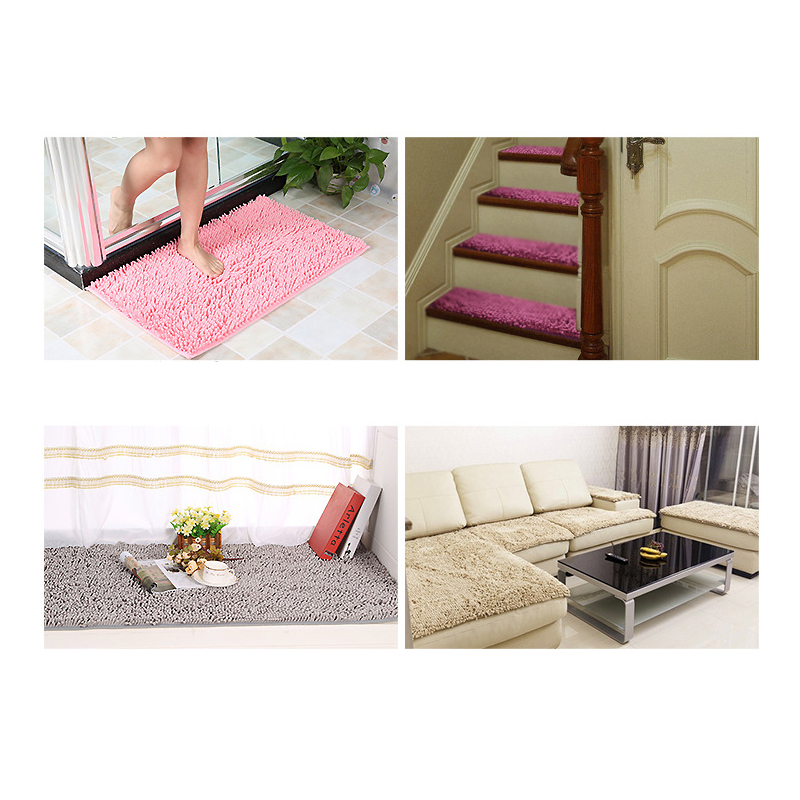 Floor Mat Anti-slip Soft Ground Mat Bath Mat Doormat for Bathroom Living Room Kitchen Bedroom Home, Size: 19.7'' x 13'' - Deep Pink