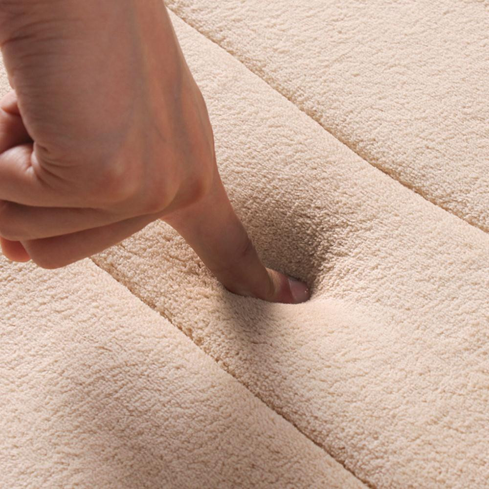 40 X 60cm Coral Velvet Memory Foam Mat Soft Mat Antiscivolo Pad Pavimenti Da Bagno Tappeto Tappeto - Cielo Blu