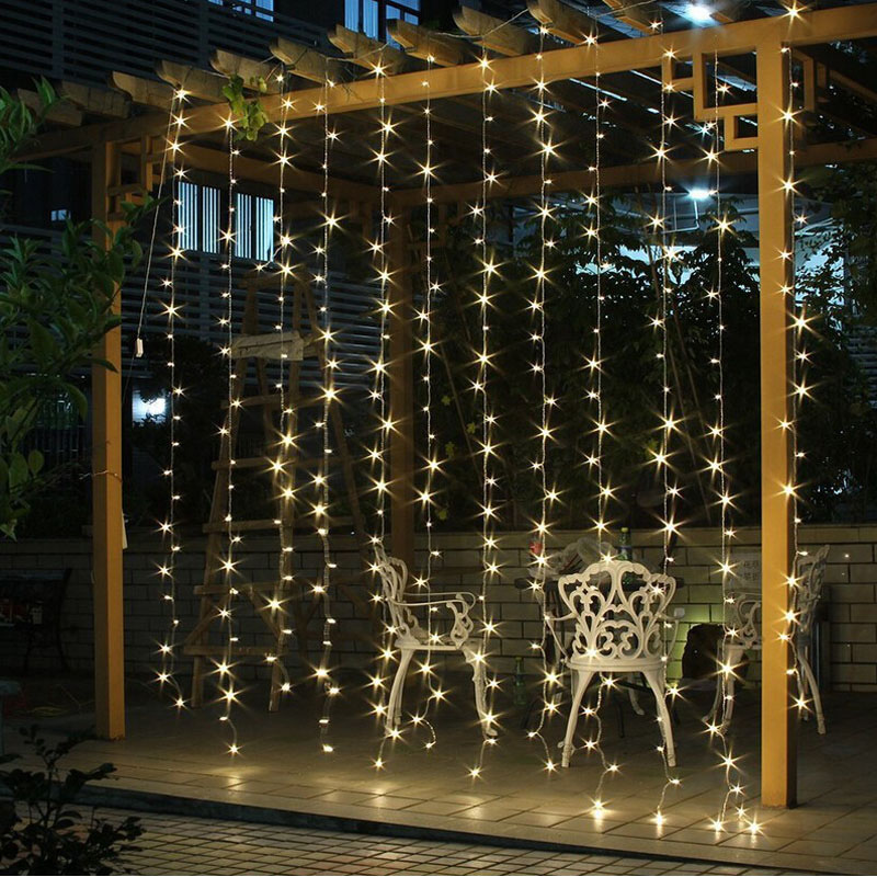 3m x 3m da 300 Luci a Corde Fate Decorazioni Per il Matrimonio di Natale - Multicolore