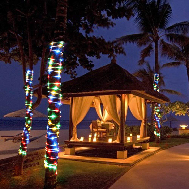 7m 50-LED 8 Modi im Freien Wasserdichte Dekor Urlaub Rainbow Strip Light - Mehrfarbig