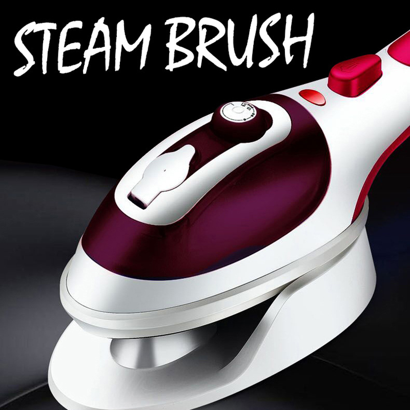 2 in 1 800W Portable Steamer Tissu Vêtements Garment Iron à Vapeur à la Main - Blue / us Plug