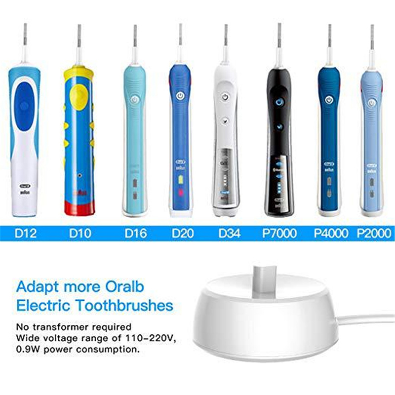 Para Braun Oral-b 3757 Base del cargador Cepillo de dientes eléctrico Base  del cargador se adapta a la serie D enchufe de la UE