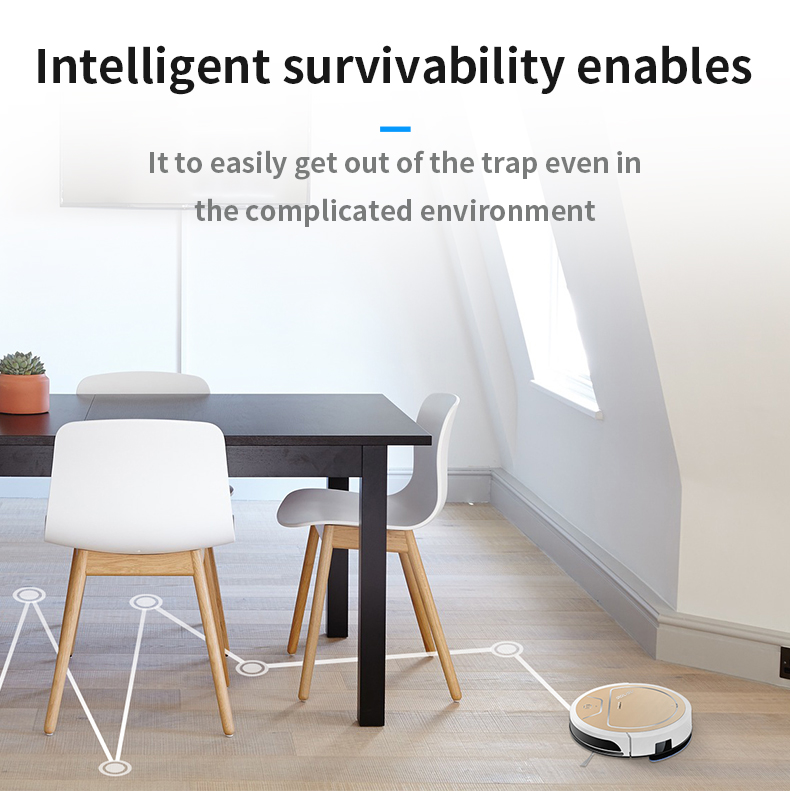 ILIFE V8S PRO MOLISU Intelligent Vancuum Cleaner for Home, Office , AC 100~240V - US Plug / Gold-18