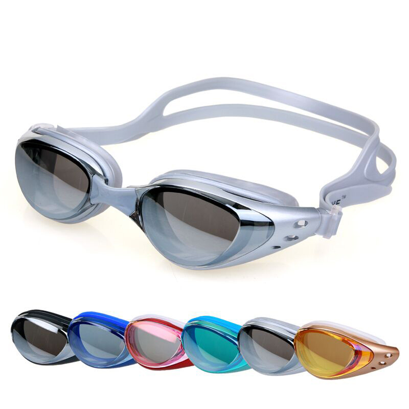 Schwimmbrille Anti Nebel UV Schutz Schwimmbrillen Sportgläser Erwachsener Sommer - Schwarz