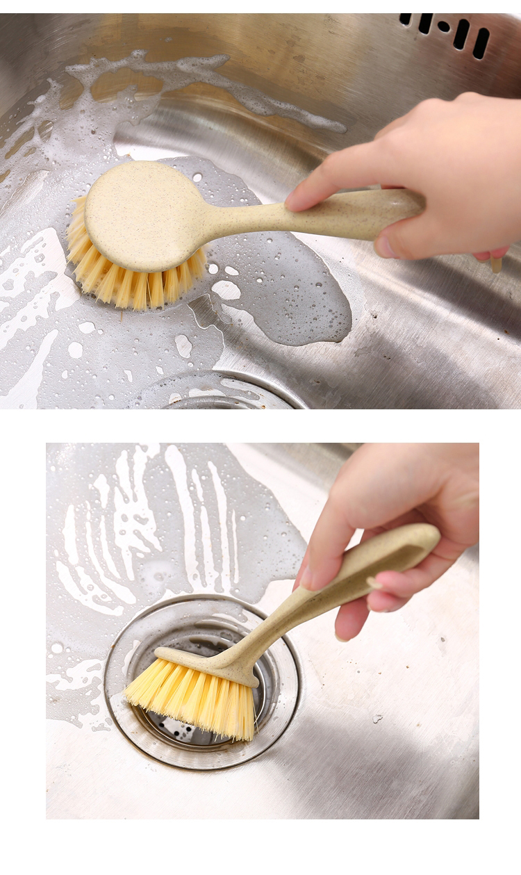 Pianto di Cucina a Paglia di Grano Panello di Pulizia Della Pentola Per la Pulizia Strumento Appenderla