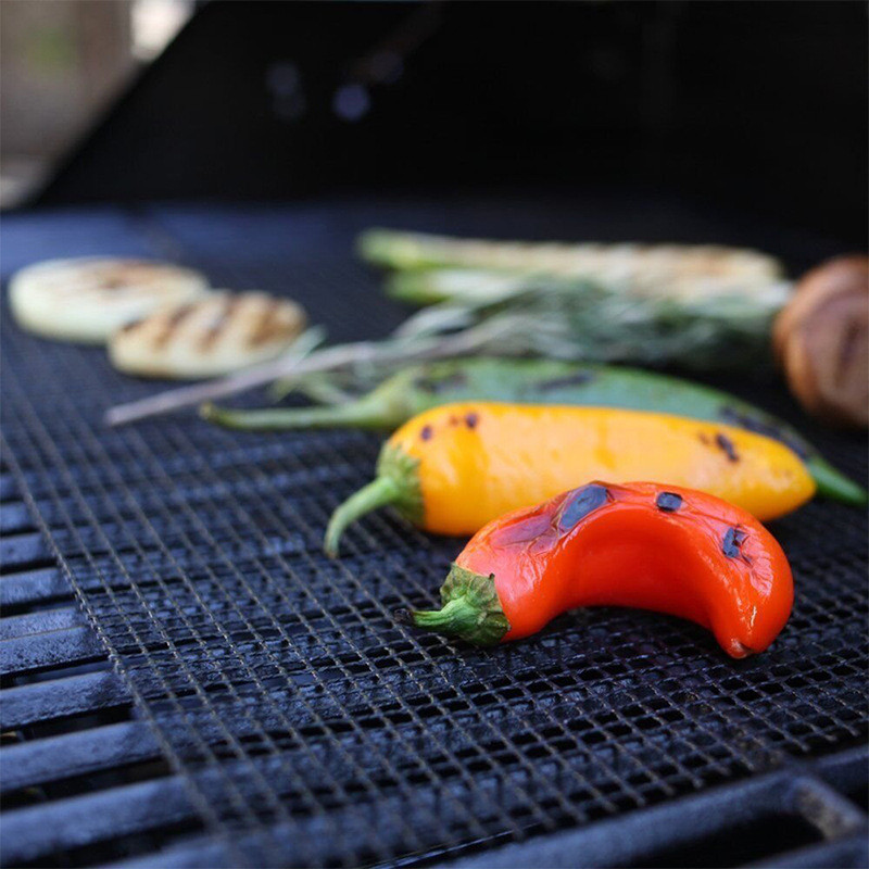 Mateau De Barbecue Réutilisable De Fibre De Verre Non-bâton - Marron