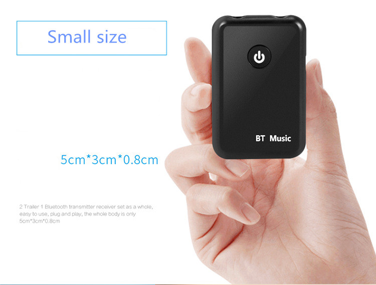 YPF-03 2-in-1 Bluetooth 4.2 Transmitter Receiver Wireless Audio Adapter Support 3.5mm Audio for TV / Home Stereo / Phone