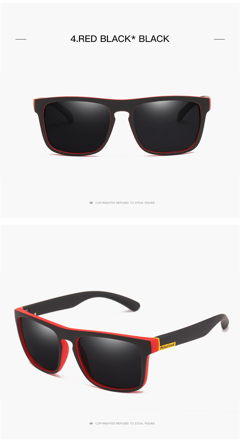 D731 Lunettes De Soleil À Cyclisme Polarisé Lunettes De Sport Lunettes De Sport - Rouge