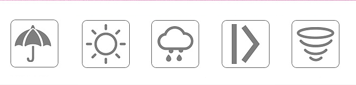 Mini Guarda-chuva Impermeável Portátil Super Peso Com Proteção UV - Cor De Rosa