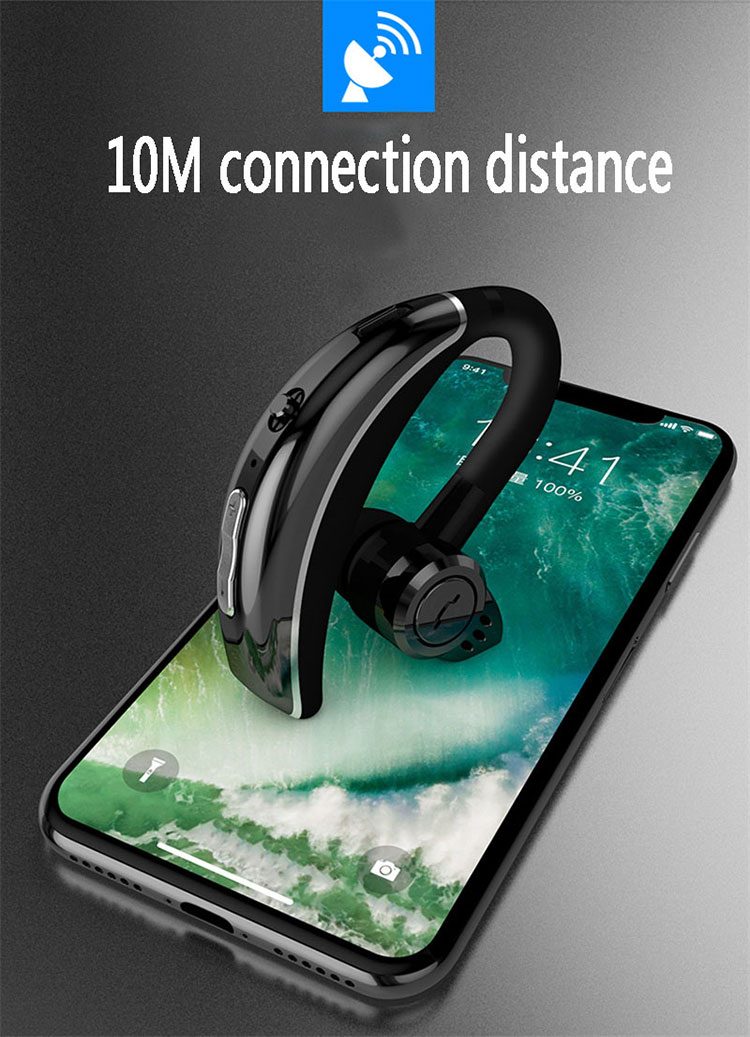 Q8 Bluetooth Sans Fil Bluetooth 4.1 Écouteur Sportif Earhaise À Oreille IPX6 Support Imperméable Contrôle Vocal