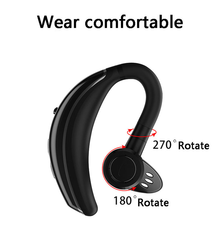 Q8 Bluetooth Sans Fil Bluetooth 4.1 Écouteur Sportif Earhaise À Oreille IPX6 Support Imperméable Contrôle Vocal