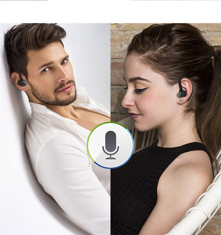 Q8 Sem Fio Bluetooth 4.1 Earhook Esportes Fone De Ouvido Ipx6 Suporte À Prova D 'água Controle De Voz